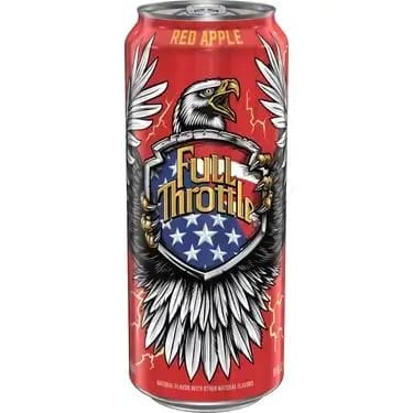 Pack of 24 Full throttle Red Apple Energy Drink 16FL OZ