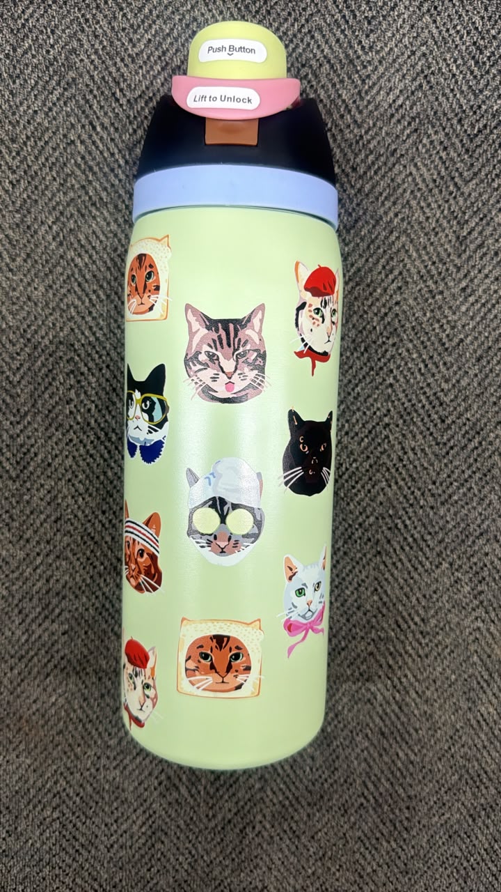 Owala 32oz FreeSip Water Bottle Cat Collage Catwala Urban Outfitters Exclusive N