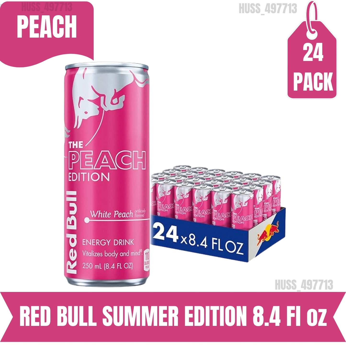 Red Bull summer edition White Peach 8.4oz and 12oz