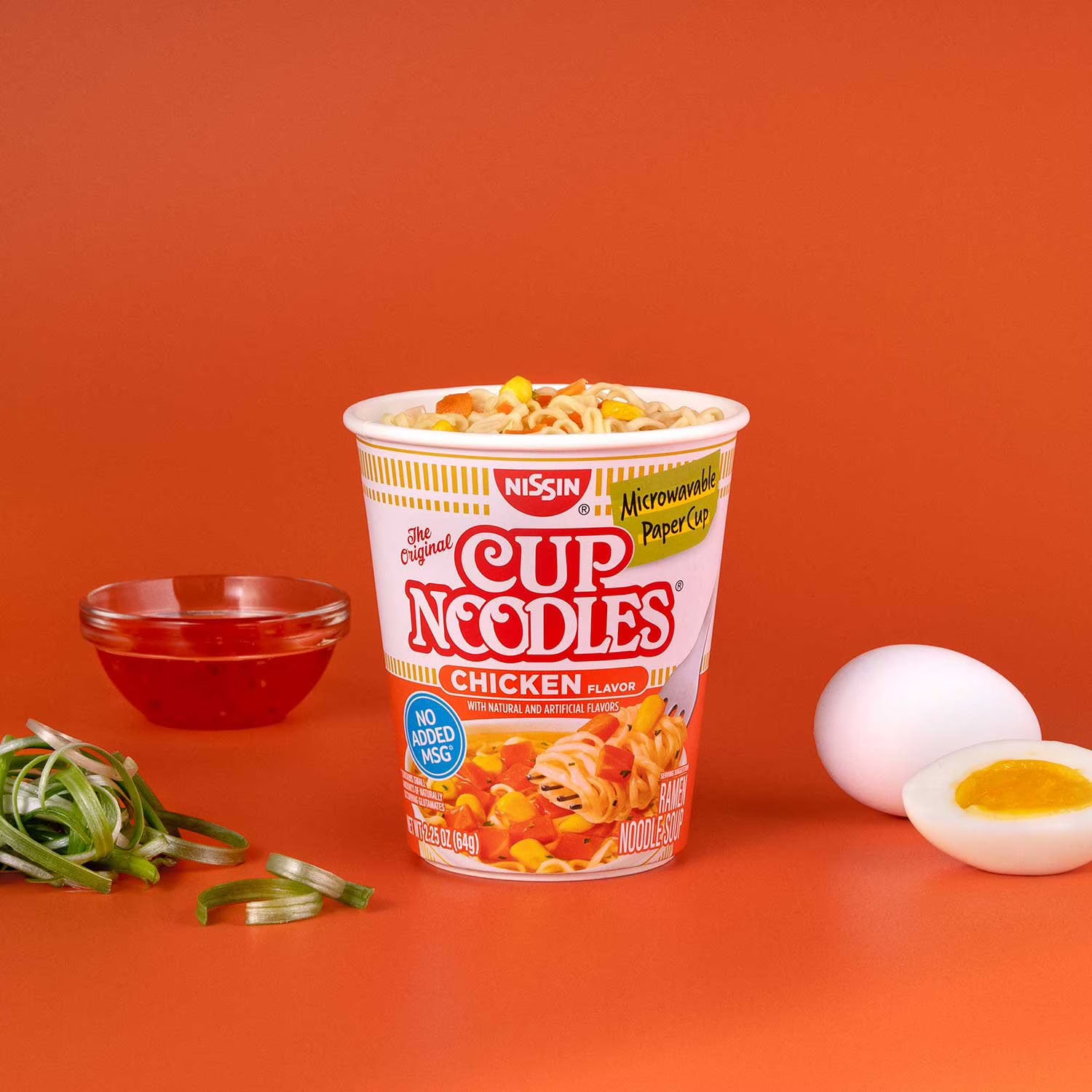 Nissin Cup Noodles Chicken Flavor 2.25 oz 24 Pack – Instant Ramen Soup Cups, Quick 3-Min Meal, Bulk Value Pack, Ready-to-Eat Comfort Food