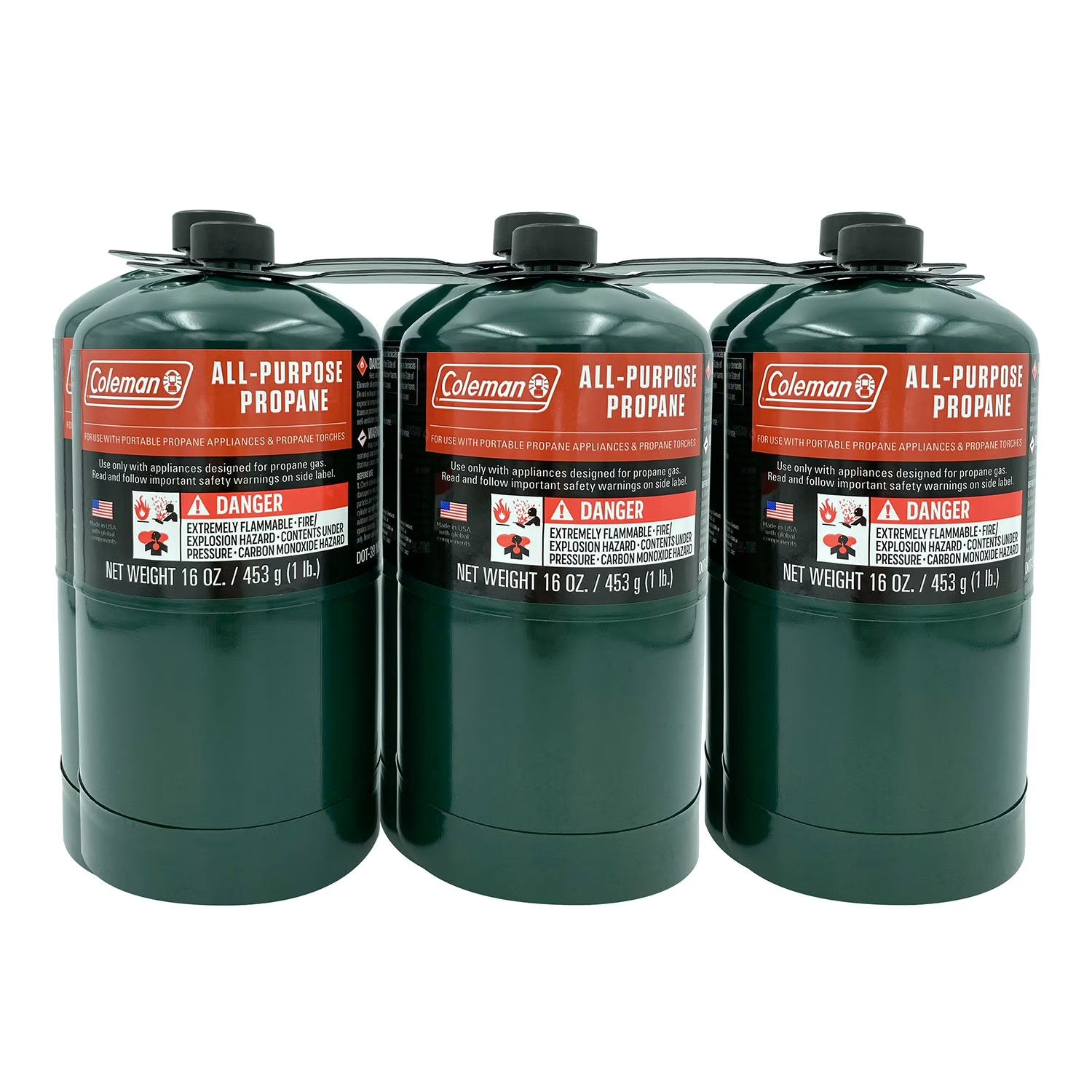 Coleman 16-oz. Propane Camping Cylinder 6 pack