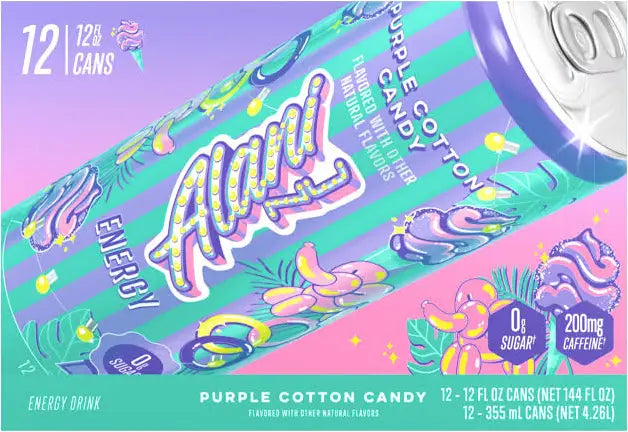 New alani  purple cotton candy grape pack of 12