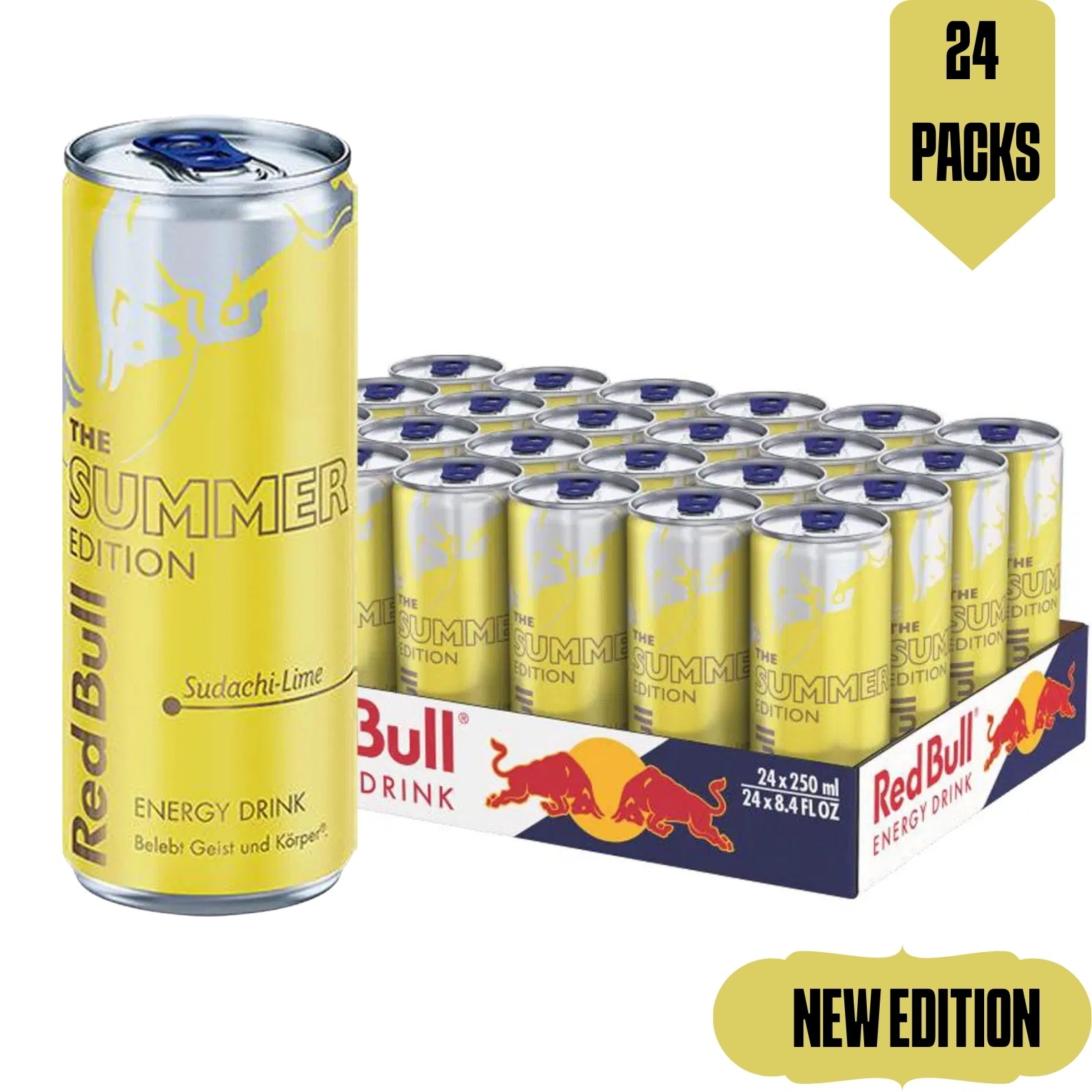 Red Bull Summer limited Edition 2026 Sudachi Lime 24 Pack 8.4 oz Cans