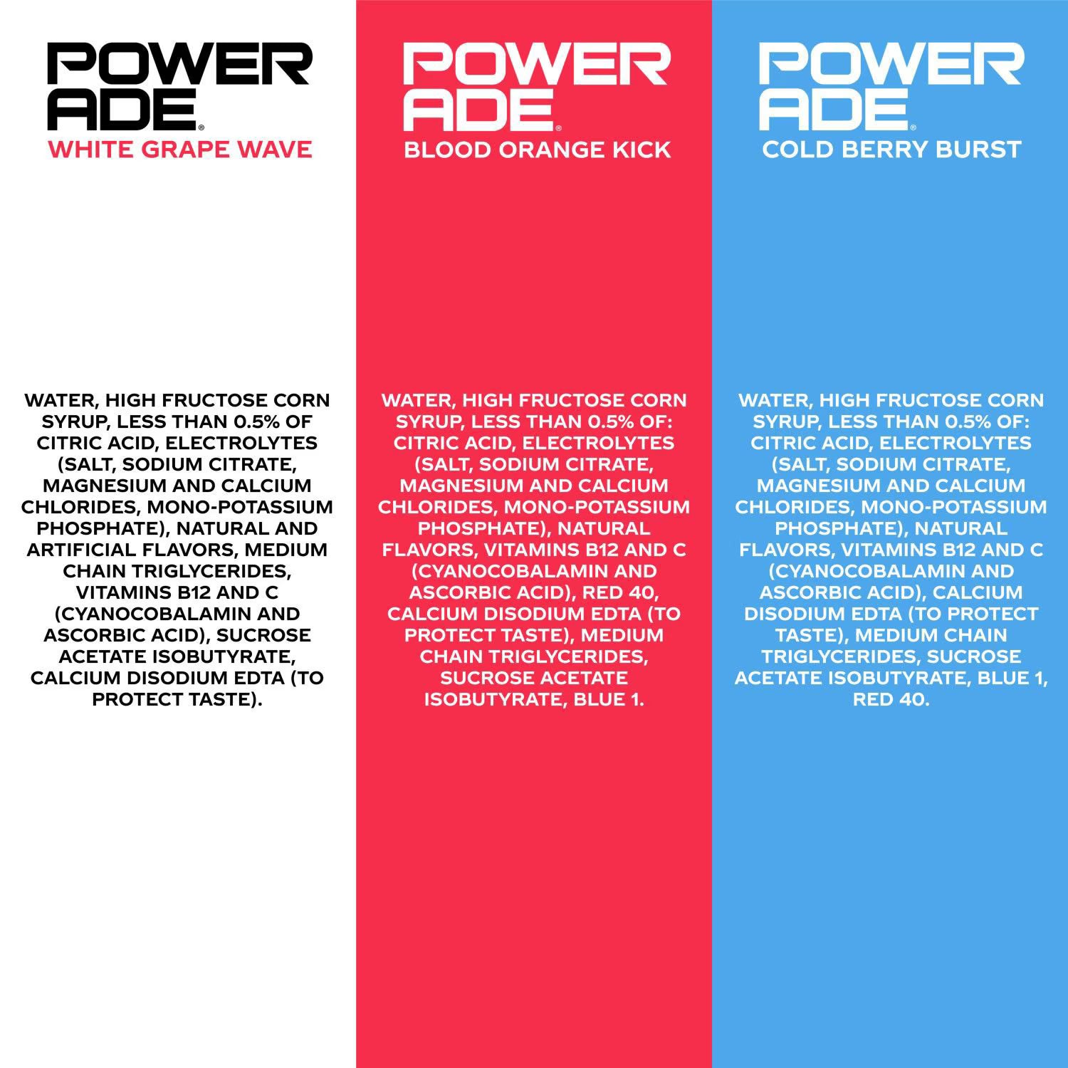 POWERADE Limited Edition Variety Pack Sports Drink, 20 fl. oz., 24 pk.