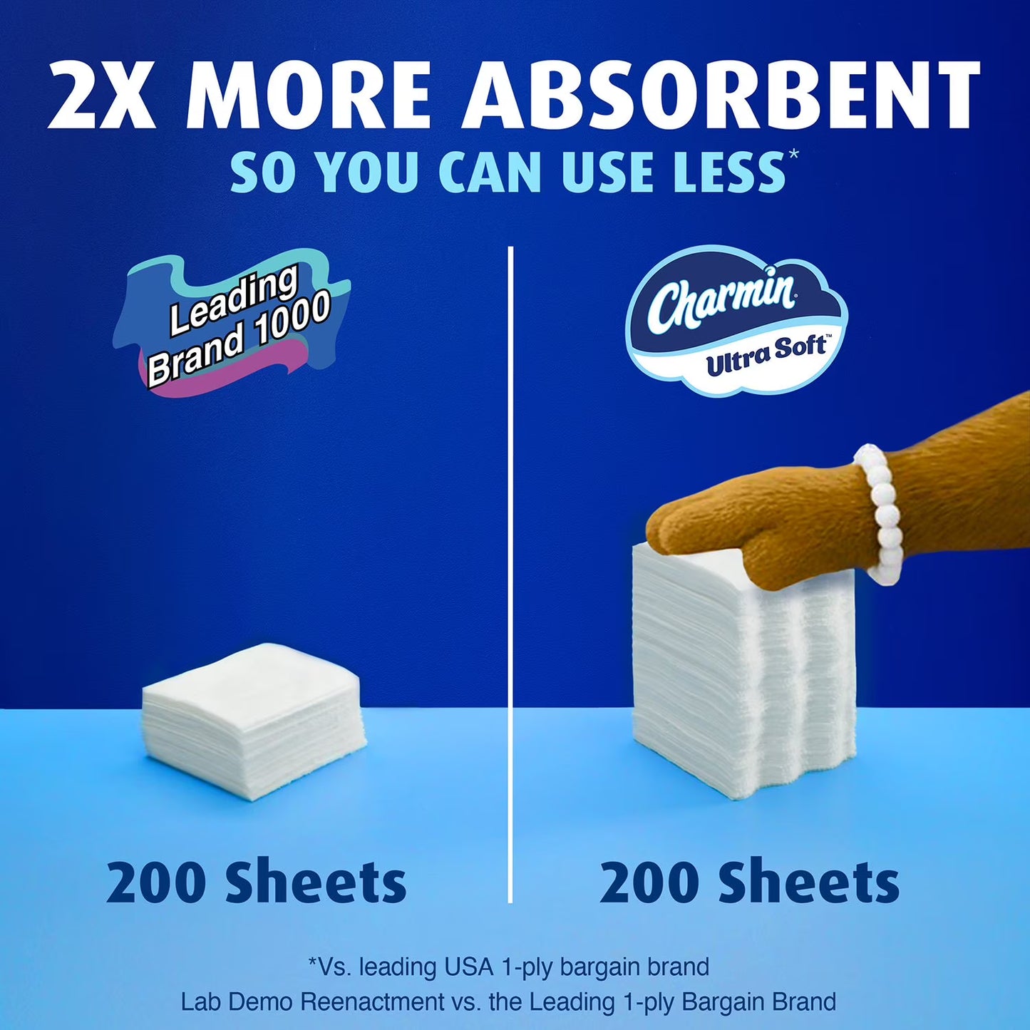 Charmin Ultra Soft Toilet Paper 2-Ply 32 Rolls 215 Sheets – Premium Bath Tissue, Ultra Soft Comfort, Strong & Absorbent, Bulk Family Value Pack