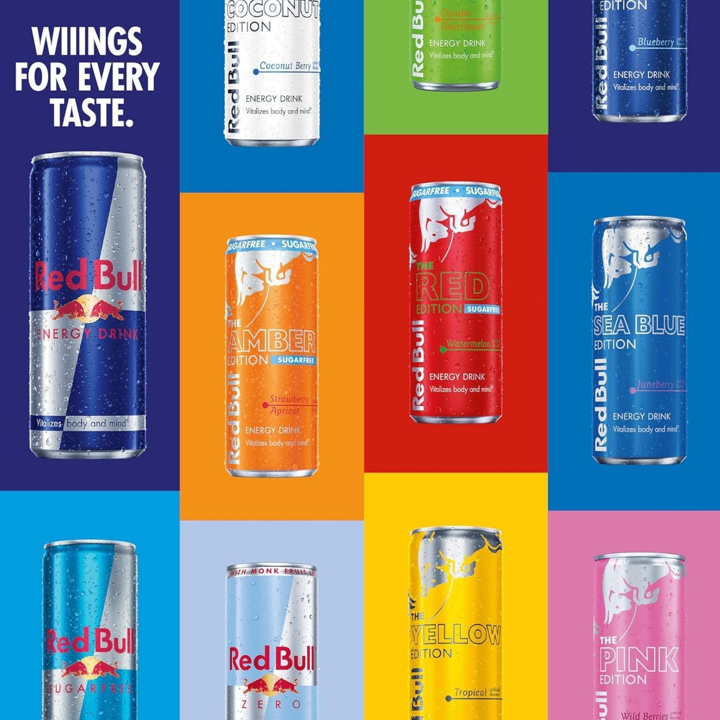 Red Bull summer edition White Peach 8.4oz and 12oz