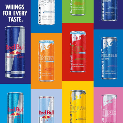 Red Bull summer edition White Peach 8.4oz and 12oz