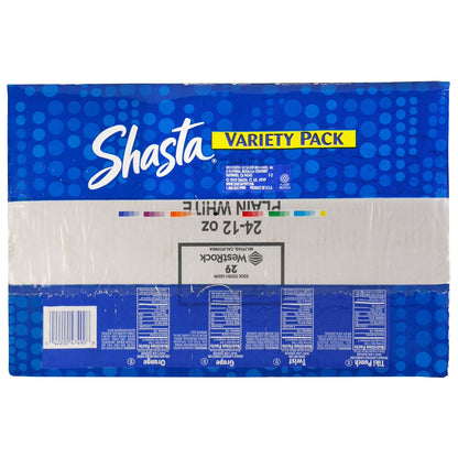 Shasta Soda Variety Pack 12 fl oz 24 Pack – Assorted Carbonated Soft Drinks, Classic Flavors, Bulk Case Pack, Party & Resale Beverage Bundle