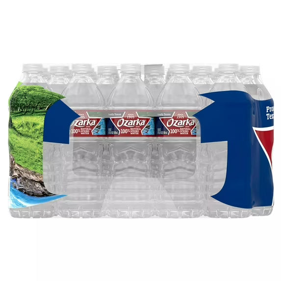 OZARKA 100% Natural Spring Water, 16.9-ounce Plastic Bottles (Pack of 40)