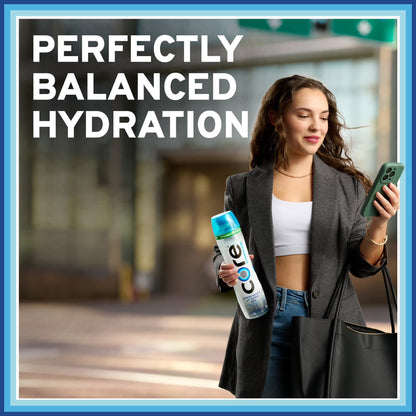 CORE Hydration Perfectly Balanced Drinking Water, 30.4 fl oz Bottles (6 Pack), Ultra-Purified pH Balanced Electrolyte Water