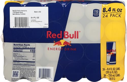 Red Bull Energy Drink, 114mg Caffeine | Taurine & B Vitamins | 12 Fl Oz | 16 Cans