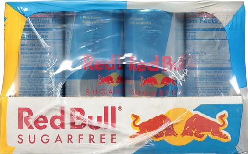 Red Bull Sugar Free Energy Drink with 80mg Caffeine plus Taurine & B Vitamins, 8.4 Fl Oz, Pack of 8 Cans