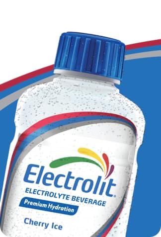 Electrolit, Electrolyte Beverage, Fruit Punch, 21 Fl Oz bottle (Pack of 12)