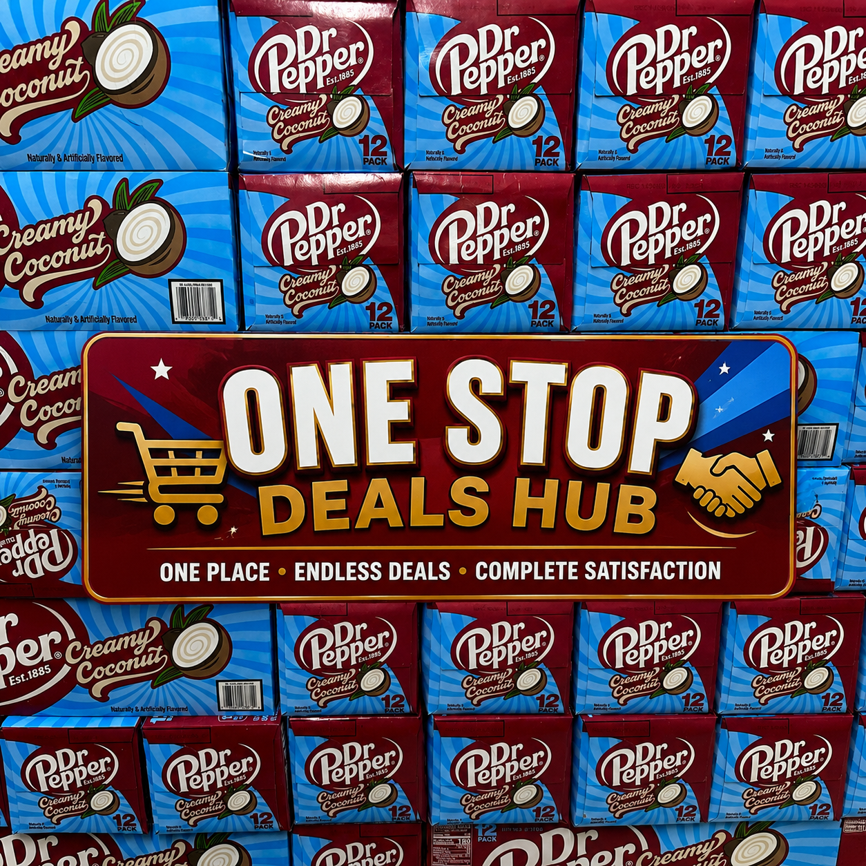 Dr Pepper creamy coconut pack of 24  12FLOZ cans