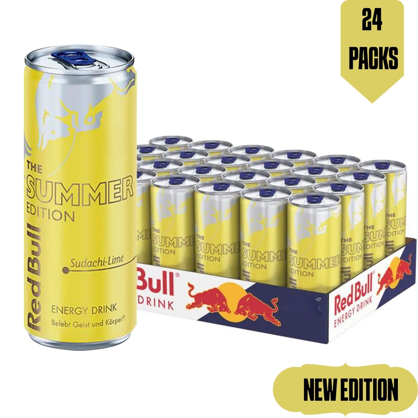 Red Bull Summer limited Edition 2026 Sudachi Lime 24 Pack 12 oz Cans