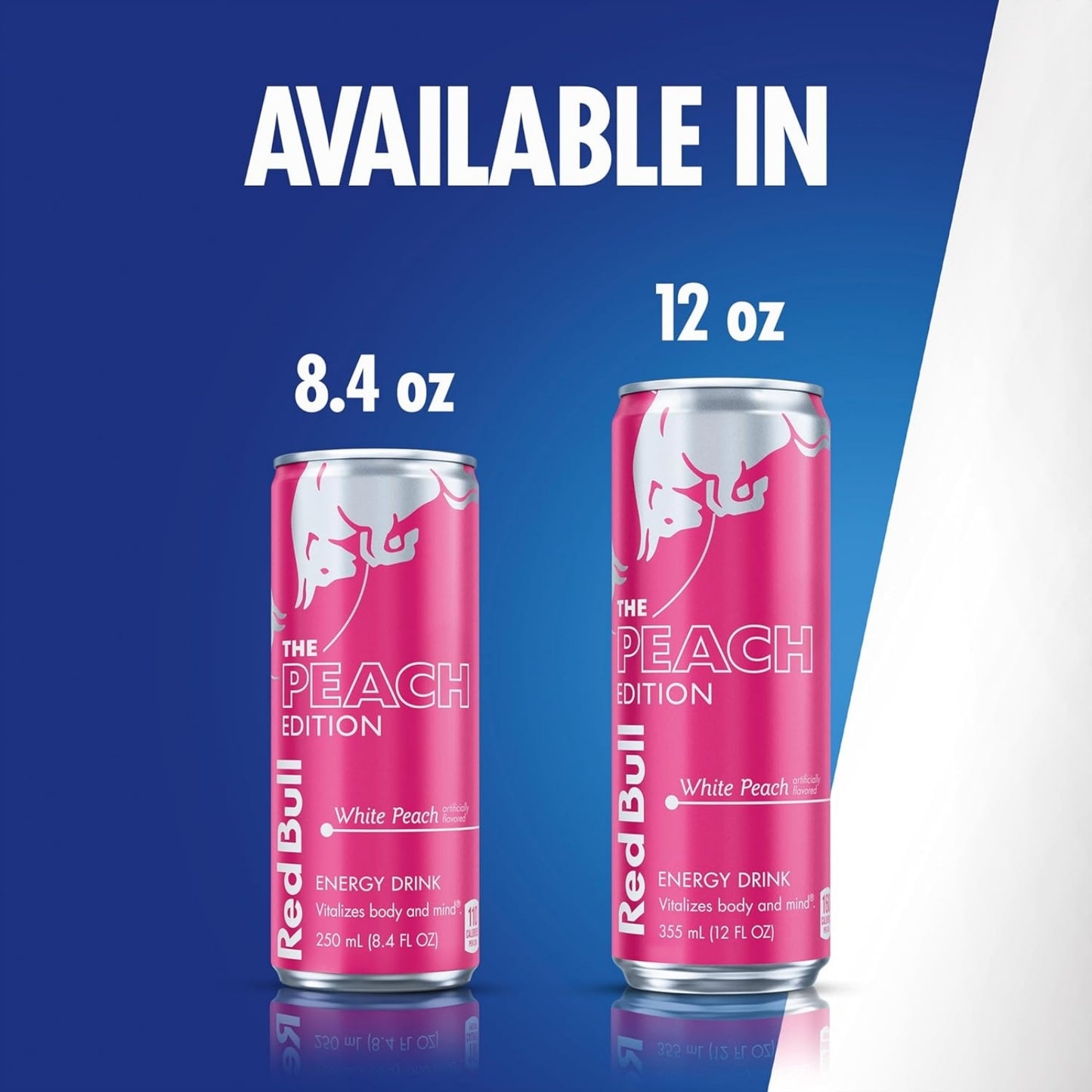 Red Bull summer edition White Peach 8.4oz and 12oz