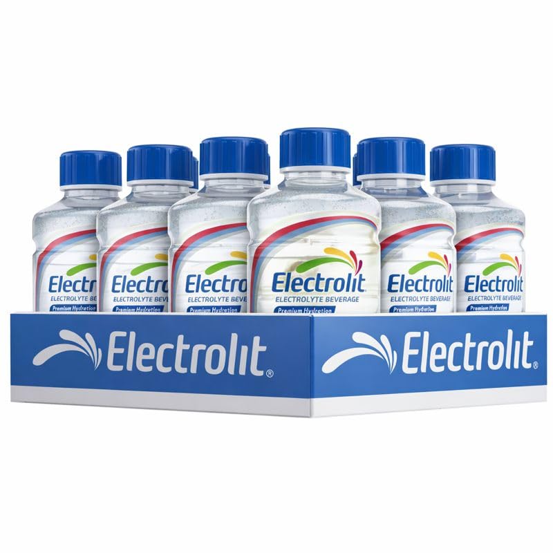 Electrolit, Electrolyte Beverage, Fruit Punch, 21 Fl Oz bottle (Pack of 12)