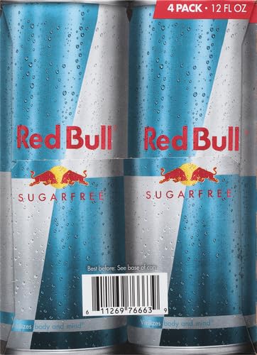 Red Bull Sugar Free Energy Drink with 80mg Caffeine plus Taurine & B Vitamins, 8.4 Fl Oz, Pack of 8 Cans