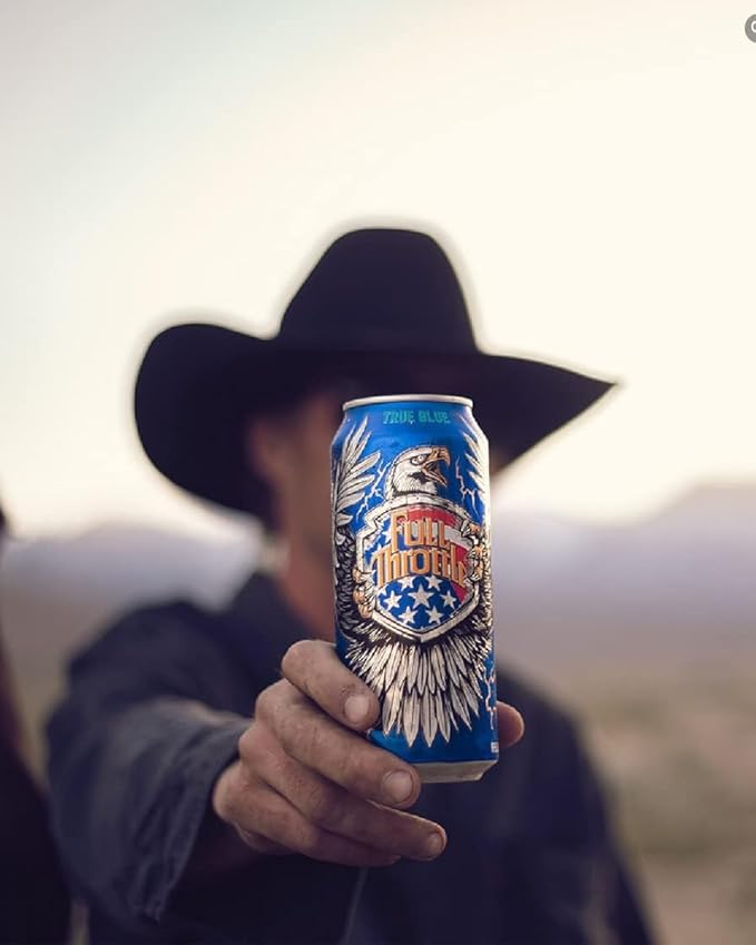 Full Throttle True Blue Energy Drink 16oz Cans (Quantity of 24)