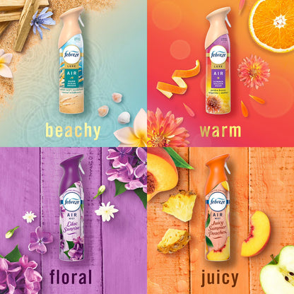 Febreze Air Mist Air Freshener Spray Spring Mixed Scent 4 Pack 32.4 oz – Odor Eliminator Room Spray, Long-Lasting Fresh Scent, Home & Office Air Freshener Bulk Pack