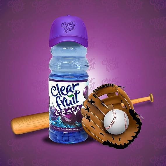 12 Pack Clear Fruit Water 20 Ounce Bottles Non Carbonated Water Beverage (Blackberry)