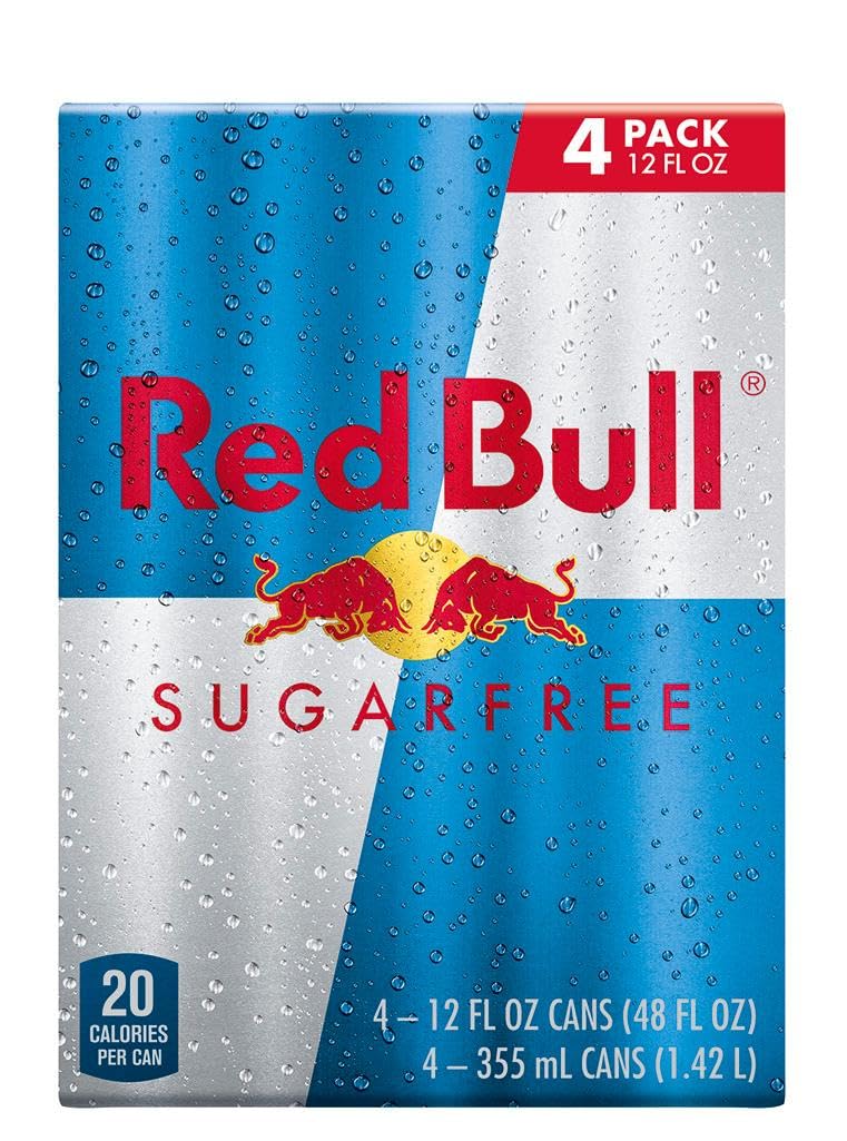 Red Bull Sugar Free Energy Drink with 80mg Caffeine plus Taurine & B Vitamins, 8.4 Fl Oz, Pack of 8 Cans