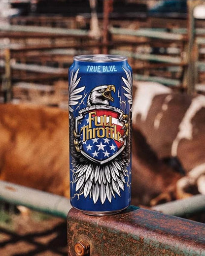 Full Throttle True Blue Energy Drink 16oz Cans (Quantity of 24)