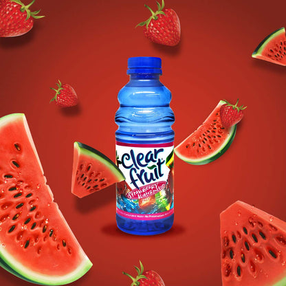 12 Pack Clear Fruit Water 20 Ounce Bottles Non Carbonated Water Beverage (Kiwi Strawberry)