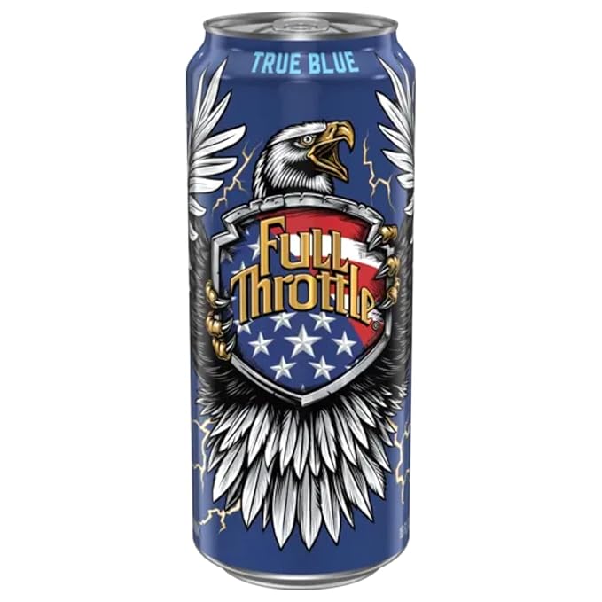 Full Throttle True Blue Energy Drink 16oz Cans (Quantity of 24)
