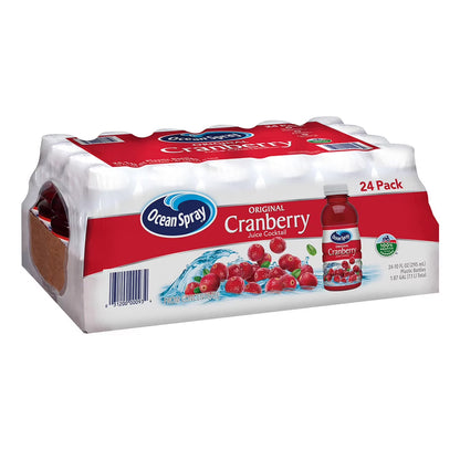 Ocean Spray Cranberry Juice Cocktail (24 Pack, 10 fl oz Bottles) – Refreshing Cranberry Drink, On-the-Go Size