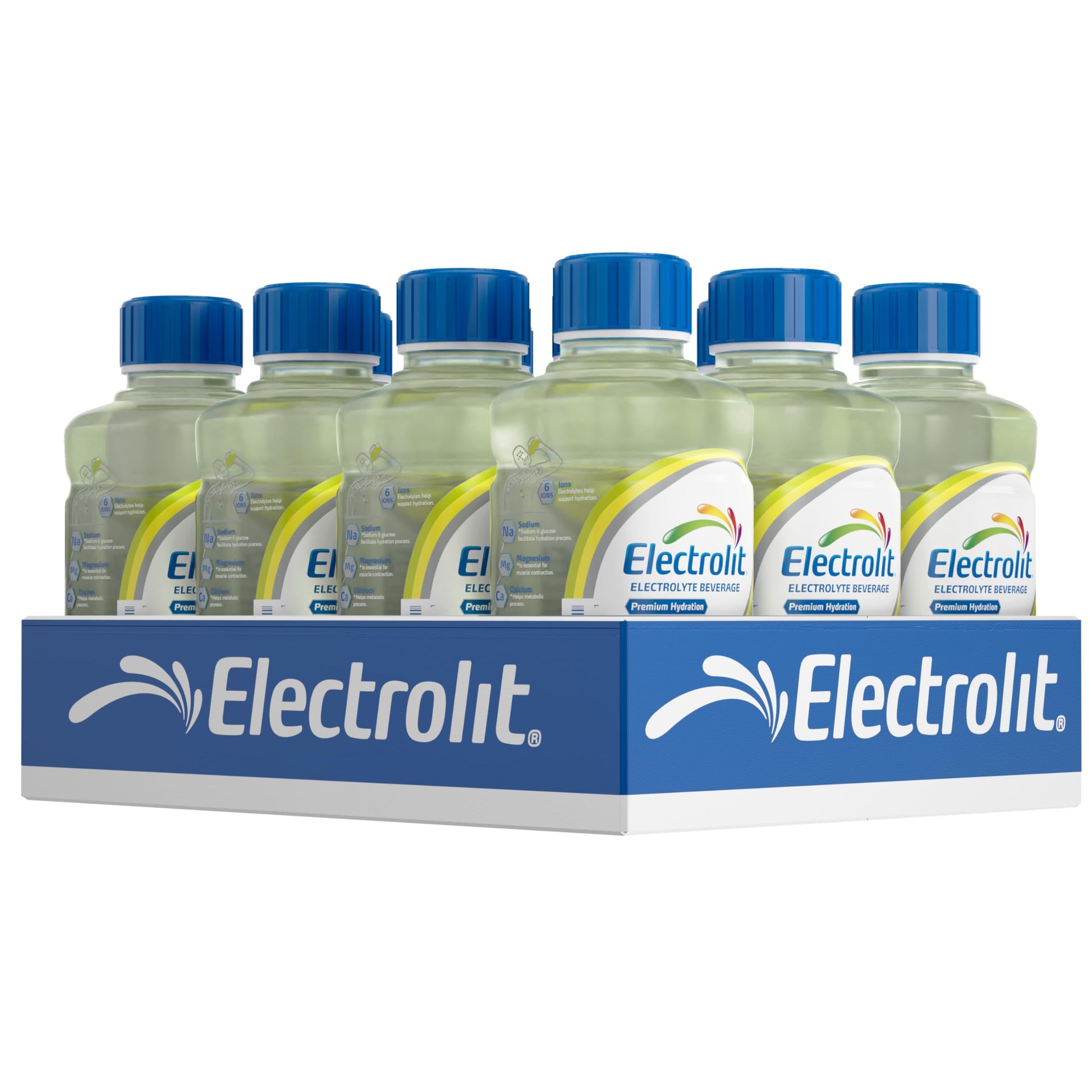Electrolit, Electrolyte Beverage, Fruit Punch, 21 Fl Oz bottle (Pack of 12)