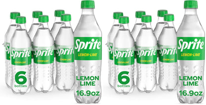 Sprite Lemon Lime Soda Soft Drinks, 12 fl oz, 12 Pack,Cans