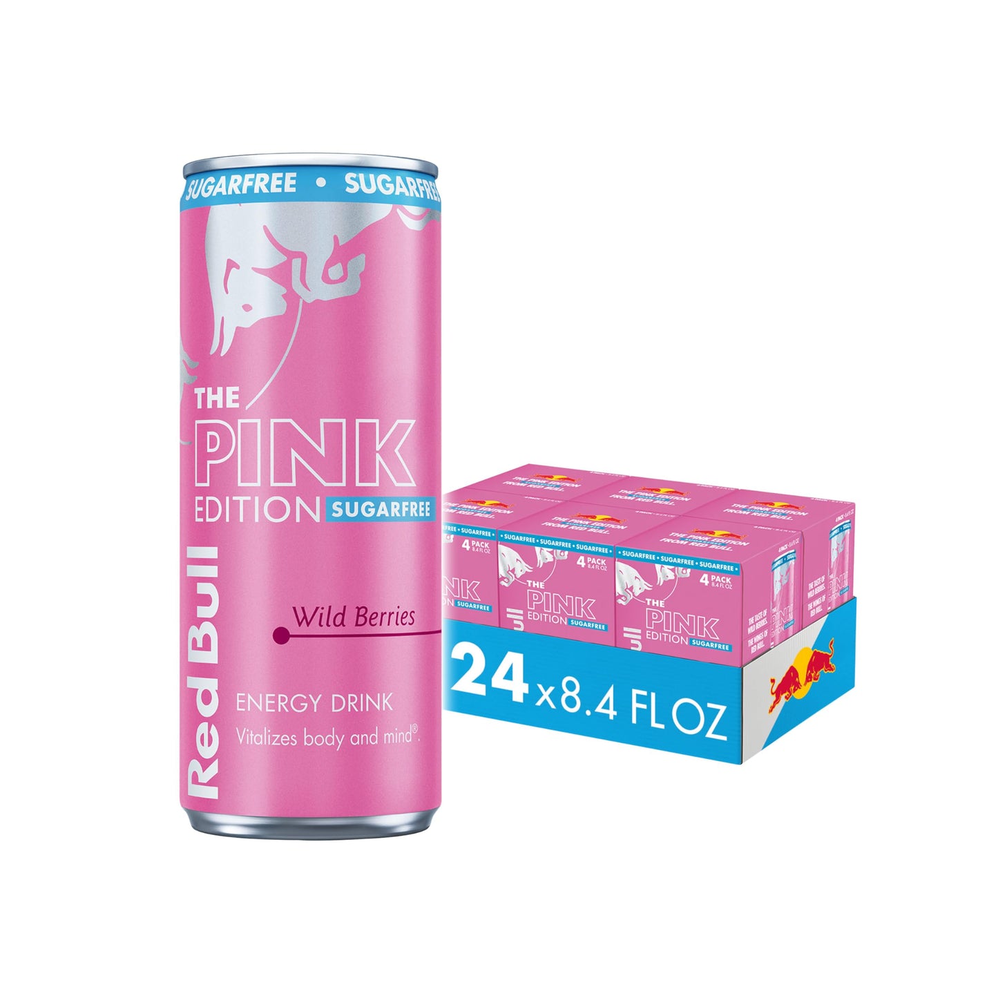 Red Bull Energy Drink SugarFree Variety Pack, Zero, Peach, Iced Vanilla Berry, 8.4 fl. oz, Pack of 12 Can