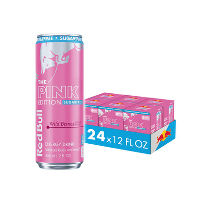 Red Bull Energy Drink SugarFree Variety Pack, Zero, Peach, Iced Vanilla Berry, 8.4 fl. oz, Pack of 12 Can