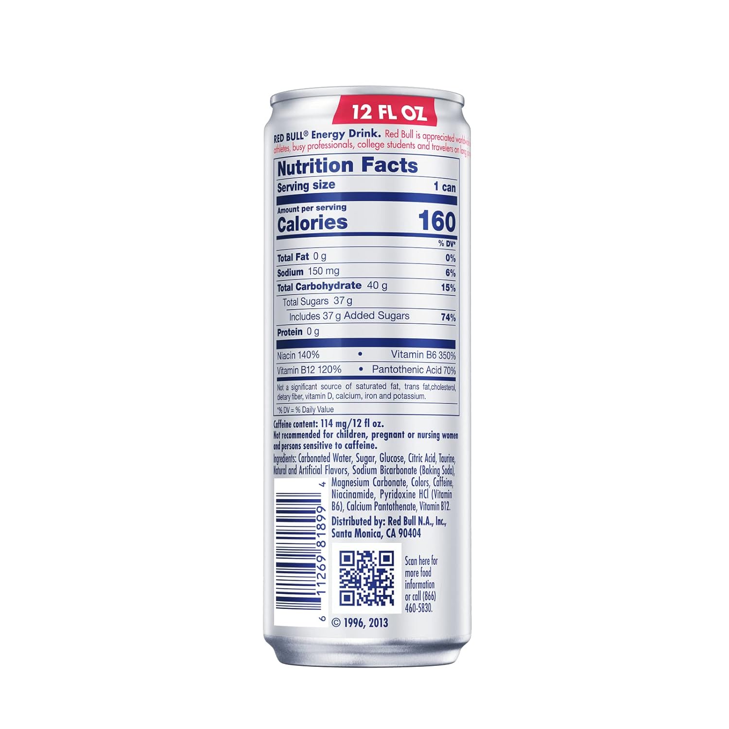 Red Bull Energy Drink, 114mg Caffeine | Taurine & B Vitamins | 12 Fl Oz | 16 Cans
