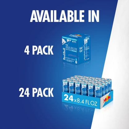 Red Bull Energy Drink SugarFree Variety Pack, Zero, Peach, Iced Vanilla Berry, 8.4 fl. oz, Pack of 12 Can