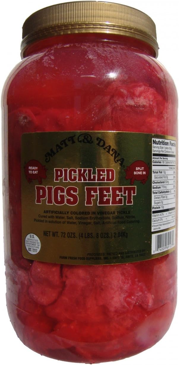 Matt & Dana Pickled Pig's Feet - Gallon