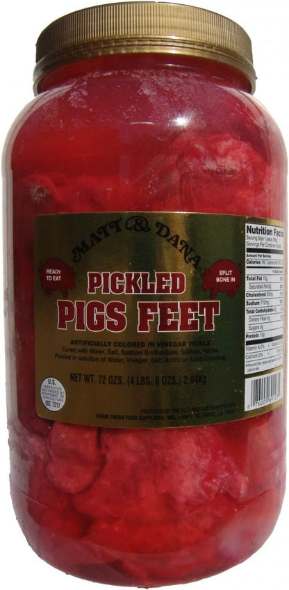 Matt & Dana Pickled Pig's Feet - Gallon