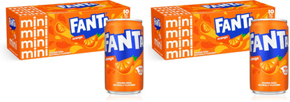 Fanta Orange Soda Can, 7.5 fl oz, 10 Pack