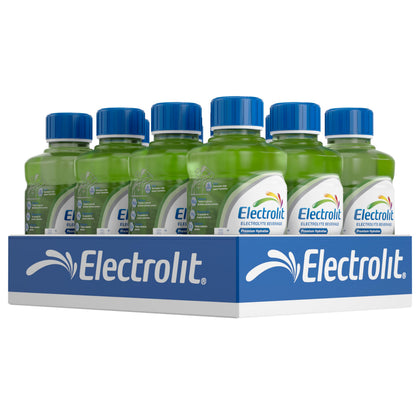 Electrolit, Electrolyte Beverage, Fruit Punch, 21 Fl Oz bottle (Pack of 12)