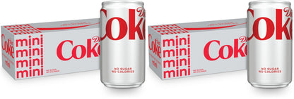 Diet Coke Soda Soft Drink Fridge Pack Cans, 12 fl oz, 12 Pack