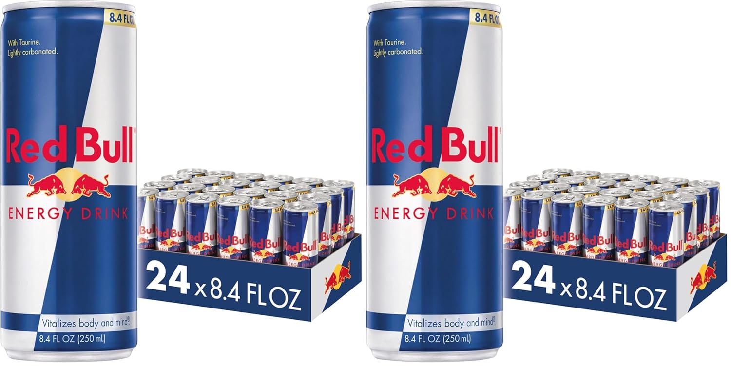 Red Bull Energy Drink, 114mg Caffeine | Taurine & B Vitamins | 12 Fl Oz | 16 Cans