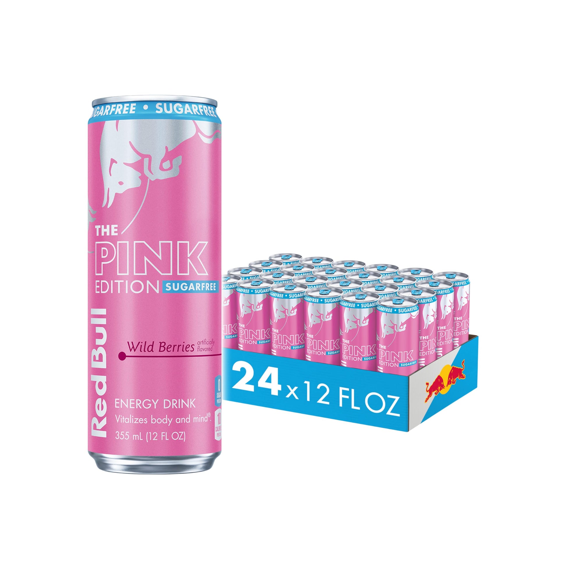 Red Bull Energy Drink SugarFree Variety Pack, Zero, Peach, Iced Vanilla Berry, 8.4 fl. oz, Pack of 12 Can
