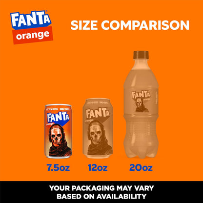 Fanta Orange Soda Can, 7.5 fl oz, 10 Pack