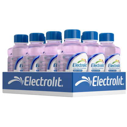 Electrolit, Electrolyte Beverage, Fruit Punch, 21 Fl Oz bottle (Pack of 12)