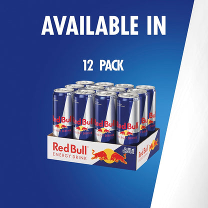 Red Bull Energy Drink, 114mg Caffeine | Taurine & B Vitamins | 12 Fl Oz | 16 Cans