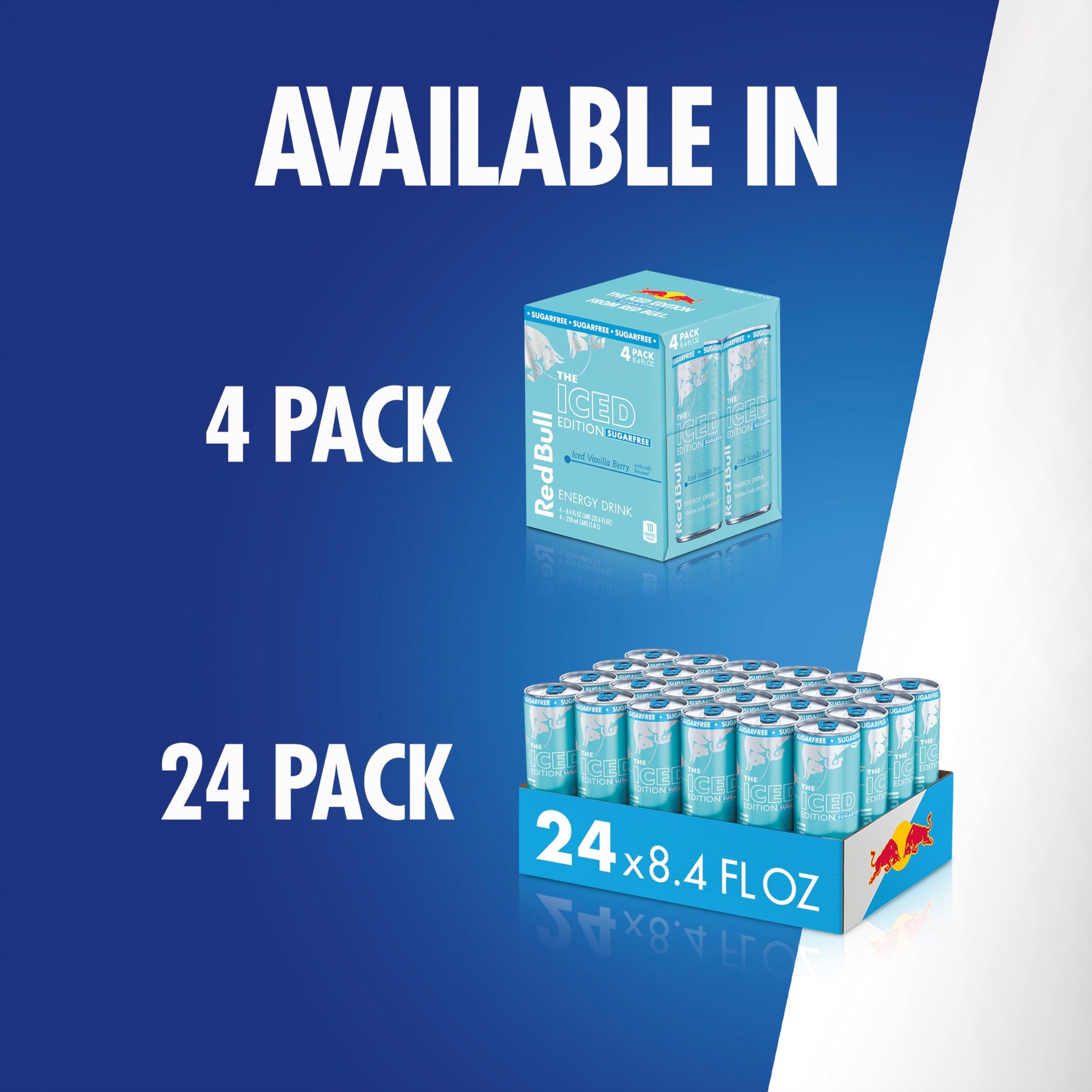 Red Bull Energy Drink SugarFree Variety Pack, Zero, Peach, Iced Vanilla Berry, 8.4 fl. oz, Pack of 12 Can
