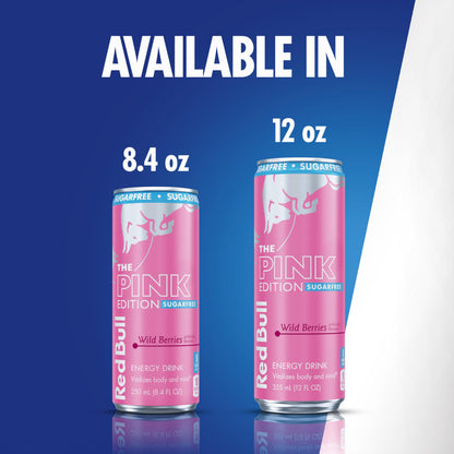 Red Bull Energy Drink SugarFree Variety Pack, Zero, Peach, Iced Vanilla Berry, 8.4 fl. oz, Pack of 12 Can