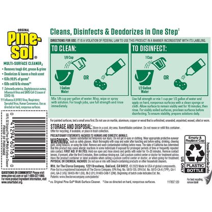 Pine-Sol Multi-Surface Cleaner, Pine Scent, 2 Count (120 fl oz Each) – Deep Cleaning, Deodorizing & Fresh Long-Lasting Fragrance