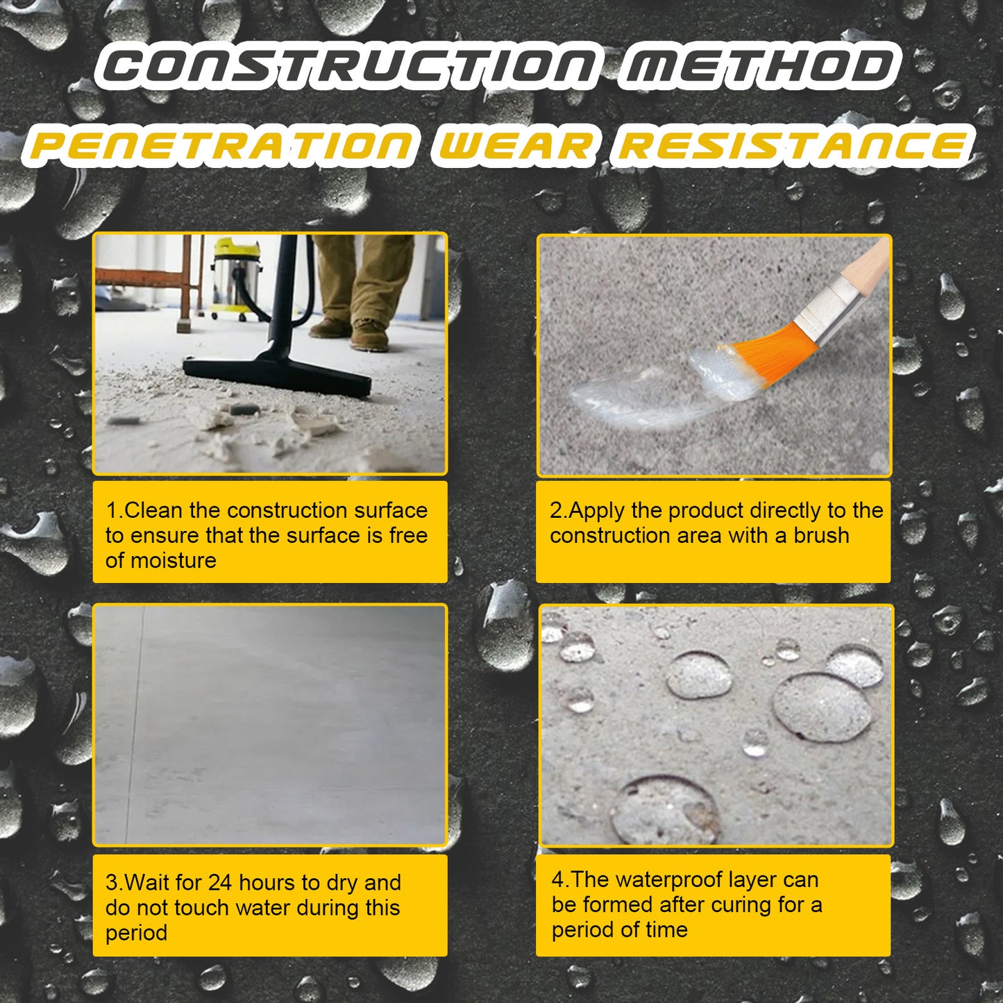 Jaysuing Waterproof Sealant (100g With Brush) Waterproof Sealant For Bathroom And Kitchen Exterior Walls Without Brick-Breaking And Leak Repair Paint